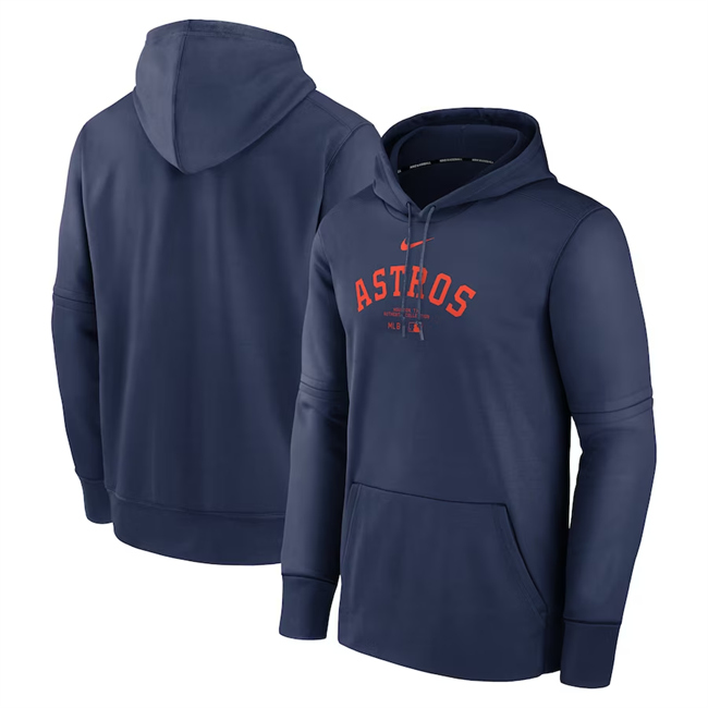 Men's Houston Astros Navy Collection Practice Performance Pullover H